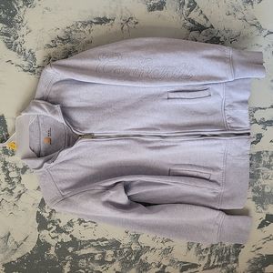 Carhartt zipper sweatshirt jacket light blue size M